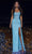 Portia and Scarlett PS23966 - Strapless Scoop Trumpet Gown Prom Dresses 0 / Blue