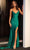 Portia and Scarlett PS24050X - Plunging Sequin Prom Dress Special Occasion Dress 00 / Emerald