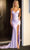Portia and Scarlett PS24050X - Plunging Sequin Prom Dress Special Occasion Dress 00 / Ice