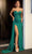 Portia and Scarlett PS24052X - Sweetheart High Slit Prom Dress Special Occasion Dress 00 / Emerald