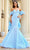 Portia and Scarlett PS24065 - Bow Back Detailed Prom Dress Special Occasion Dress 00 / Blue