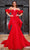 Portia and Scarlett PS24065 - Bow Back Detailed Prom Dress Special Occasion Dress 00 / Red