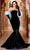 Portia and Scarlett PS24084 - Strapless Velvet Prom Dress Special Occasion Dress 00 / Black-Blue