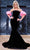 Portia and Scarlett PS24084 - Strapless Velvet Prom Dress Special Occasion Dress 00 / Black-Pink