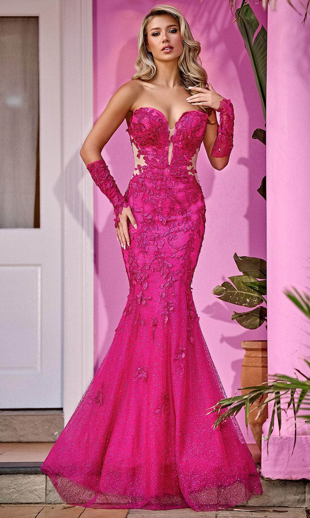 Portia and Scarlett PS24113 - Lace Ornate Sweetheart Prom Dress Portia and Scarlett PS24113 - Lace Ornate Sweetheart Prom Dress