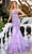Portia and Scarlett PS24295 - Leaf Applique Sweetheart Prom Gown Special Occasion Dress 00 / Lilac