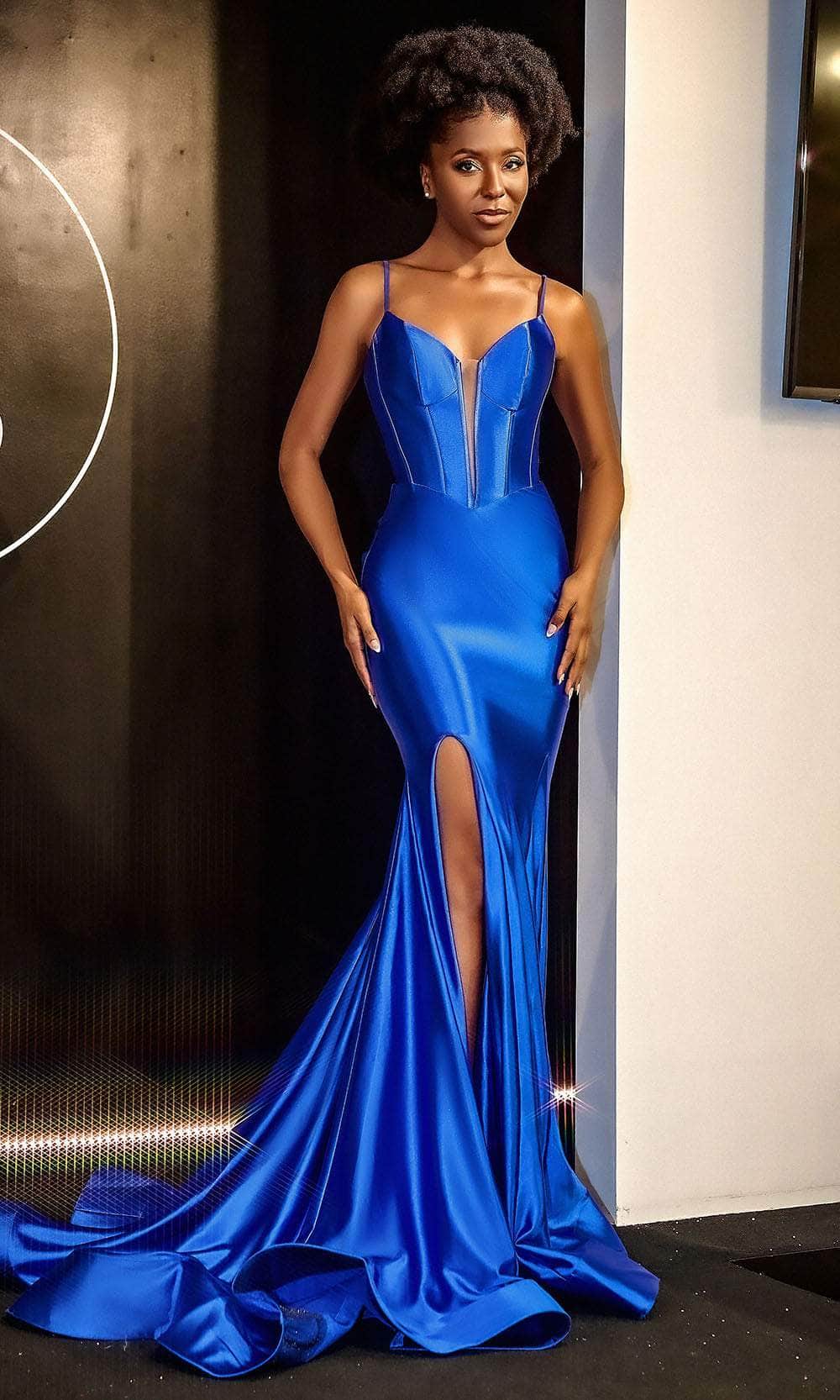 Portia and Scarlett PS24403 - Ruched Back Mermaid Prom Gown Couture Candy Portia and Scarlett PS24403 - Ruched Back Mermaid Prom Gown Couture Candy