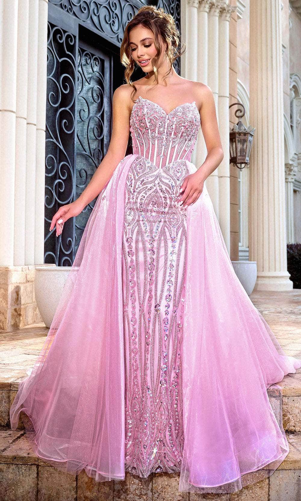 Portia and Scarlett PS24529 Embellished Strapless Prom Gown