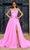 Portia and Scarlett PS24632 - Beaded Trim Strapless Prom Gown Special Occasion Dress 00 / Pink