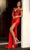 Portia and Scarlett PS24684 - Beaded Bustier Prom Dress Special Occasion Dress 00 / Red