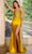 Portia and Scarlett PS24684 - Beaded Bustier Prom Dress Special Occasion Dress 00 / Yellow