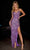 Portia and Scarlett PS24851C - Sweetheart Rhinestone Beaded Prom Gown Special Occasion Dress 00 / Purple