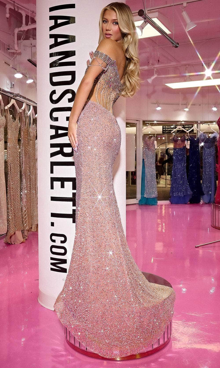Portia and Scarlett's Beaded Jersey Gown: A Shimmering Statement for Unforgettable Occasions