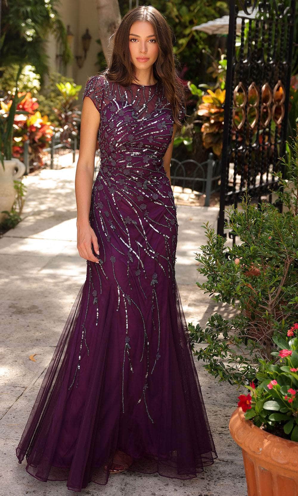 Primavera 13114 Long Prom Dress - PromGirl Eggplant / 22 Primavera 13114 Long Prom Dress - PromGirl Eggplant / 22