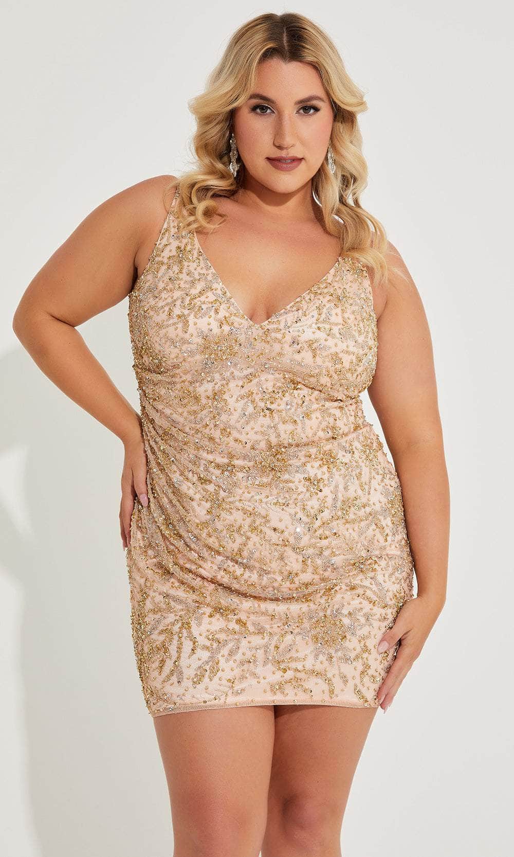 Primavera Couture 14067 - Sleeveless Beaded Cocktail Dress  Couture Candy