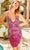 Primavera Couture 4027 - Beaded Sheath Homecoming Dress Cocktail Dresses 00 / Fushia