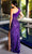 Primavera Couture 4112 - Feather Fringed Sheath Prom Dress Special Occasion Dress