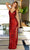 Primavera Couture 4159 - Sequin Wave Motif Prom Dress Special Occasion Dress 000 / Red