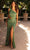 Primavera Couture 4191 - Sequin Cutout Prom Dress Special Occasion Dress 000 / Sage Green