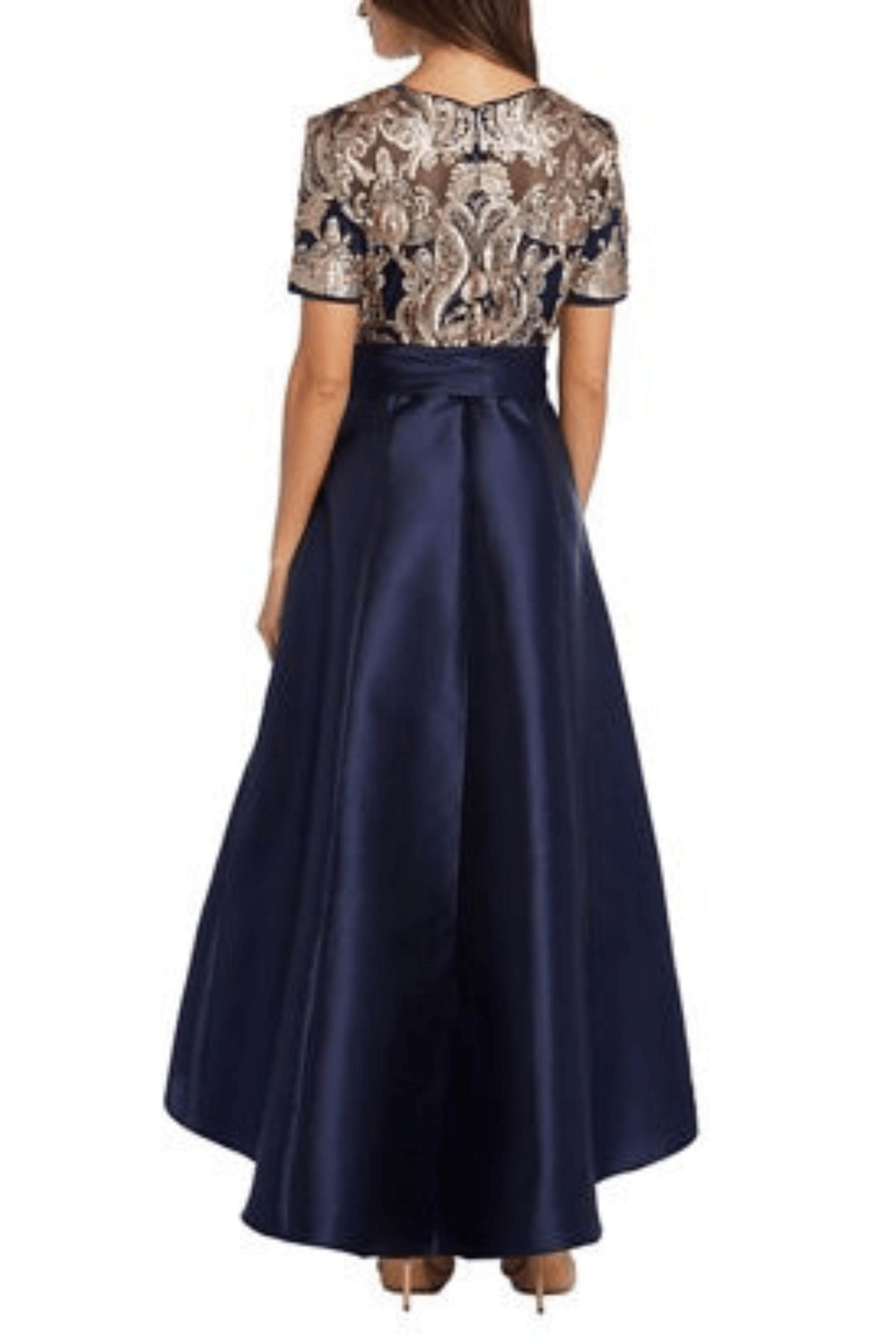 R&M Richards 5492 - Sequined Illusion Scoop Evening Dress R&M Richards 5492 - Sequined Illusion Scoop Evening Dress