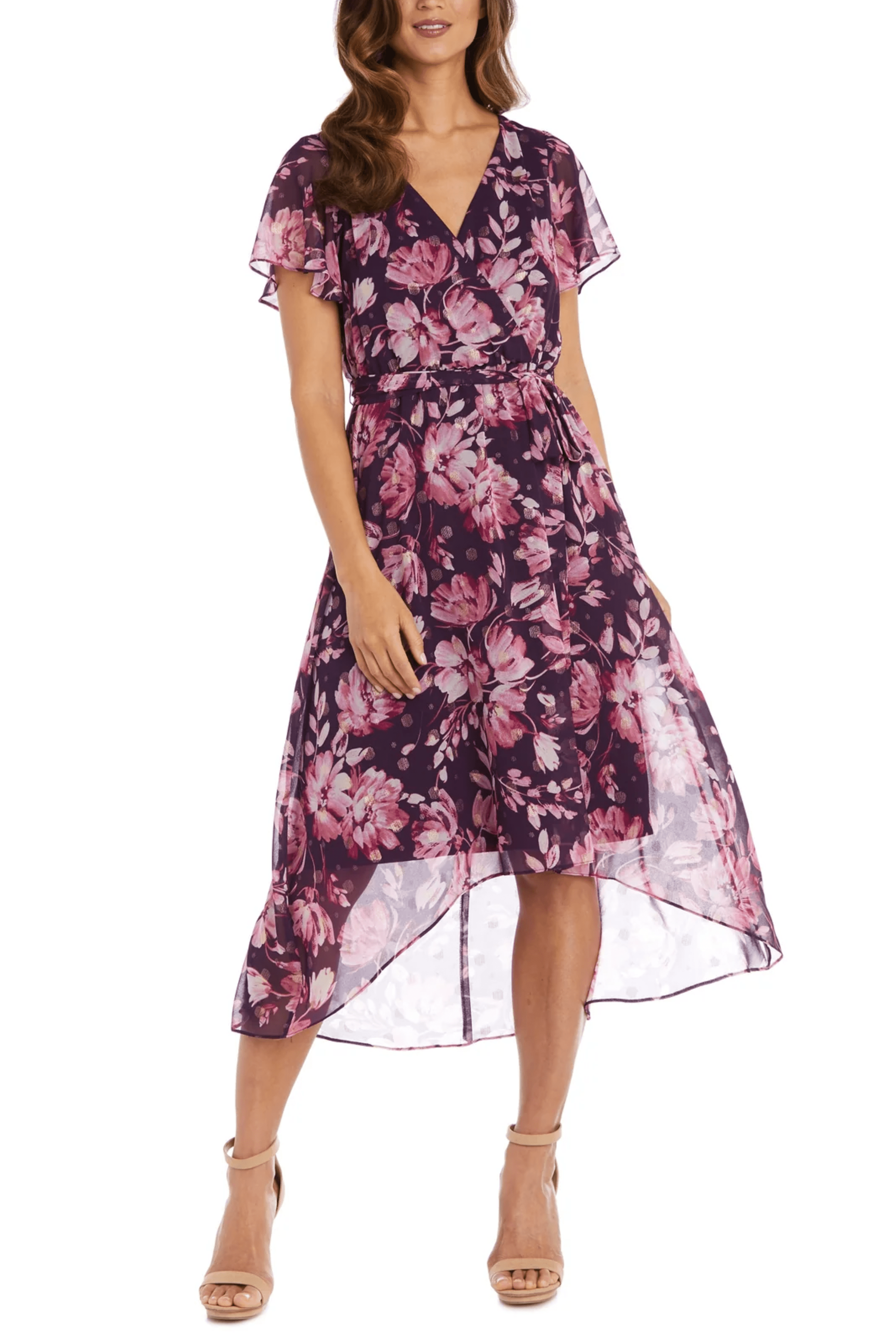 R&M Richards 9500 - Short Sleeve V-Neck Formal Dress Couture Candy R&M Richards 9500 - Short Sleeve V-Neck Formal Dress Couture Candy
