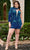 Rachel Allan 40308 - V-Neck Ombre Sequin Homecoming Dress Cocktail Dresses 00 / Royal Ombre