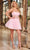Rachel Allan 40379 - Strapless Illusion A-Line Short Dress Cocktail Dresses 00 / Pink