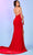 Rachel Allan 70494 - High Slit Velvet Prom Dress Special Occasion Dress