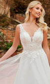 Rachel Allan Bridal RB2162 - Lace Applique Sleeveless Bridal Gown Wedding Dresses3