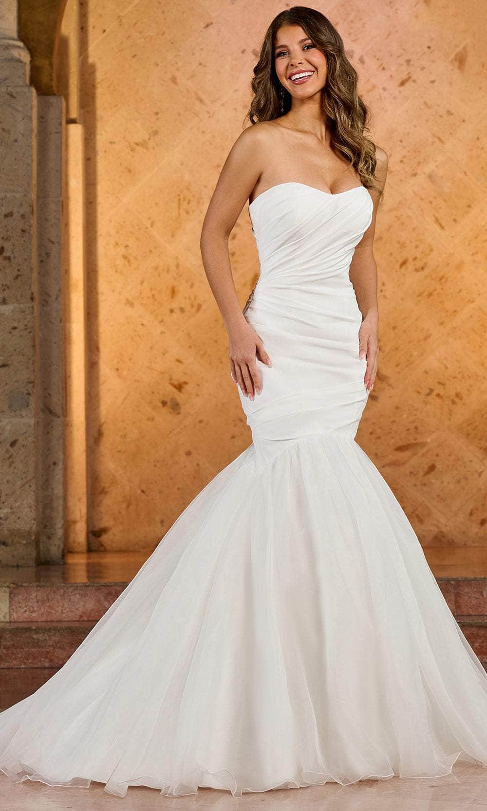 Rachel Allan RB2175 - Ruched Bodice Mermaid Bridal Gown Couture Candy Rachel Allan RB2175 - Ruched Bodice Mermaid Bridal Gown Couture Candy