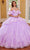 Rachel Allan RQ1114 - Strapless Ruffled Peplum Ballgown Ball Gowns 0 / Lilac Iridescent
