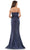 Rina di Montella RD2903 - Applique Peplum Evening Gown Evening Dresses