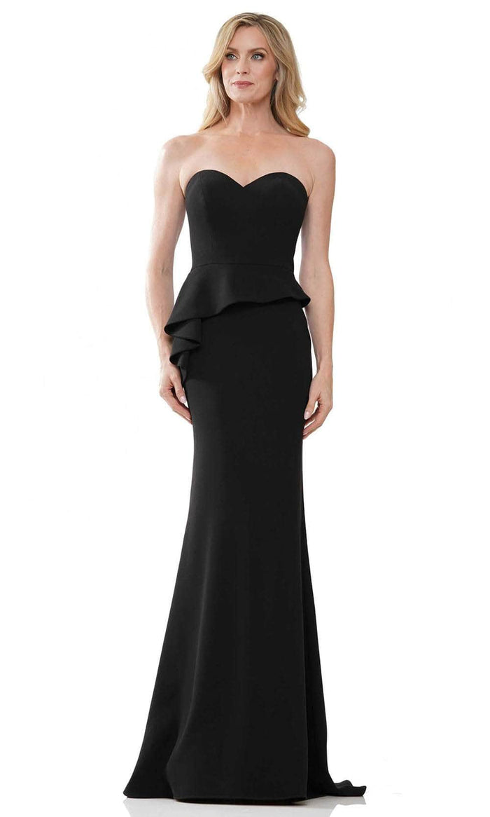 Rina di Montella RD2948 - Sweetheart Peplum Evening Gown Evening Dresses 4 / Black