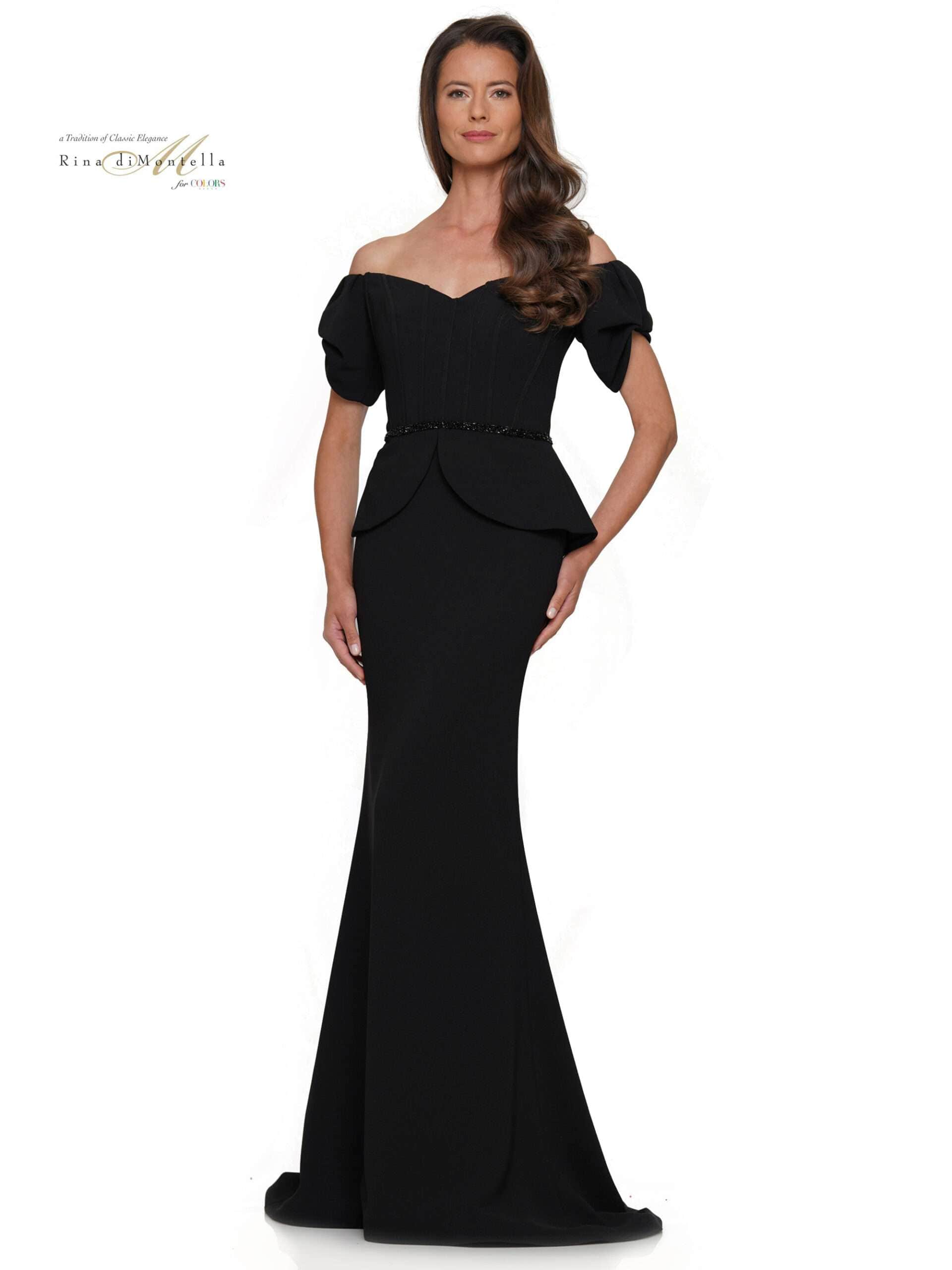 Rina di Montella RD2965 - Corset Peplum Evening Dress Couture Candy Rina di Montella RD2965 - Corset Peplum Evening Dress Couture Candy
