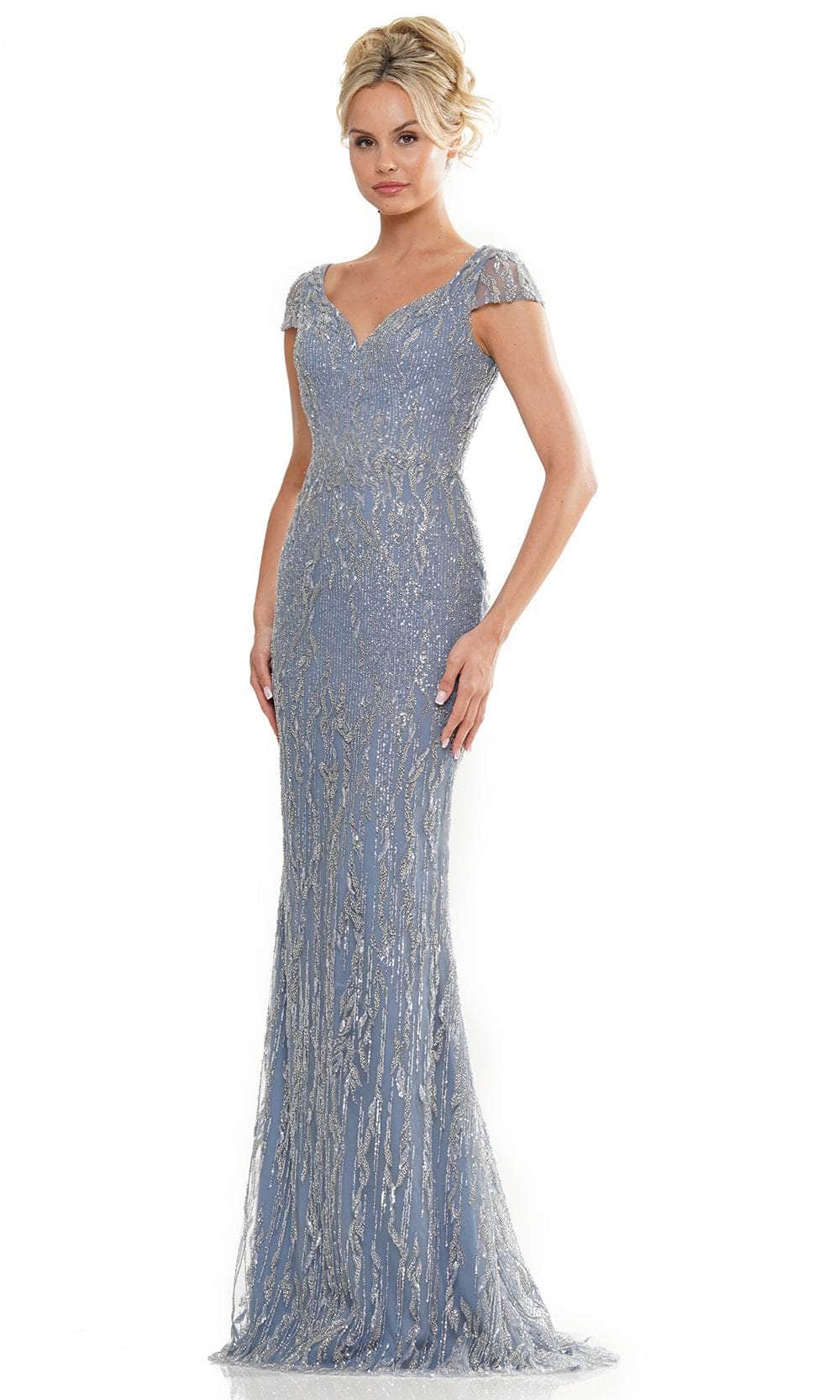 slate blue sequin dress Bella and Bloom Boutique