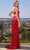 SCALA 60363 - Highly Sequined Plunging Sheath Gown Evening Dresses