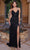 SCALA 61349 - Beaded V-Neck Prom Dress Prom Dresses 000 / Black