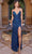 SCALA 61350 - Spaghetti Strap Sequin Prom Dress Prom Dresses 000 / Dark Sapphire