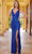 SCALA 61353 - Geometric Sequin Prom Dress Prom Dresses 000 / Royal