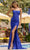 Sherri Hill 55832 - Applique Sheath Prom Dress with Slit Prom Dresses 000 / Royal