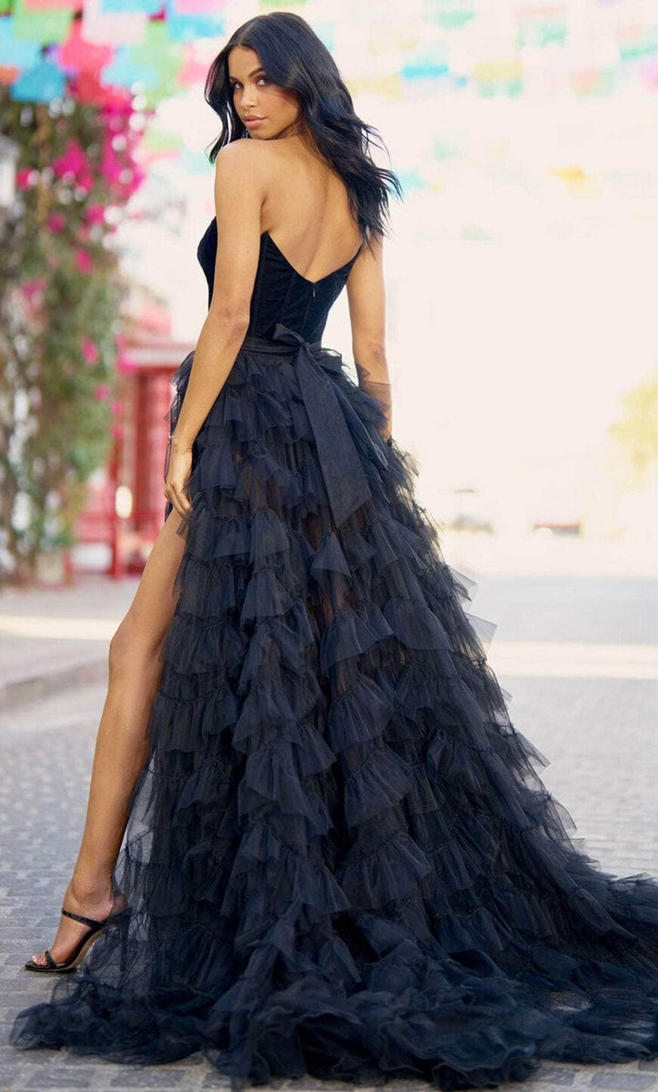 Coral Multi Layered Ruffle Dress