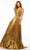 Sherri Hill 56029 - Sleeveless Cut Glass Gown Evening Dresses 000 / Gold