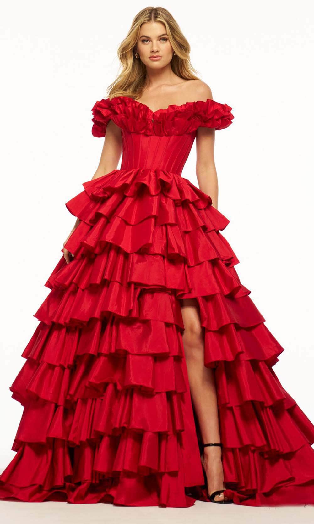 Sherri Hill 56039 - Taffeta Ruffle Ballgown 16 / Black - Shop Sherri Hill Dresses On Couture Candy at CoutureCandy.com Sherri Hill 56039 - Taffeta Ruffle Ballgown 16 / Black - Shop Sherri Hill Dresses On Couture Candy at CoutureCandy.com