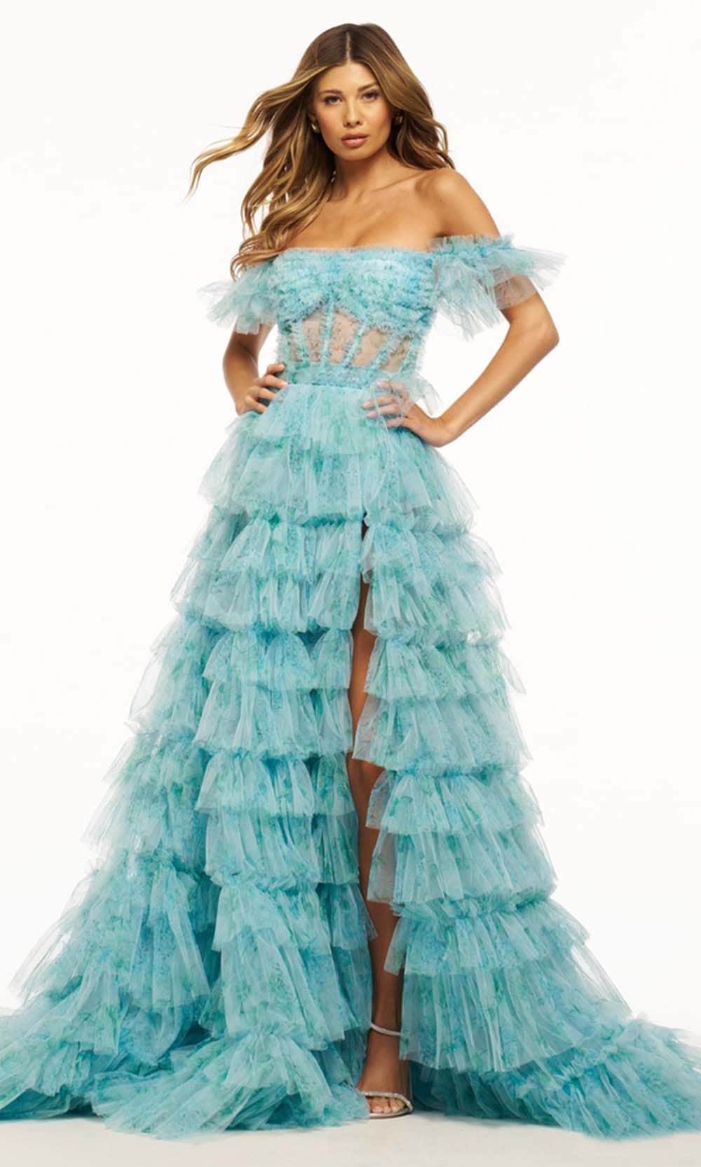 Sherri Hill 56074 - Corset Slit Prom Dress Couture Candy Sherri Hill 56074 - Corset Slit Prom Dress Couture Candy