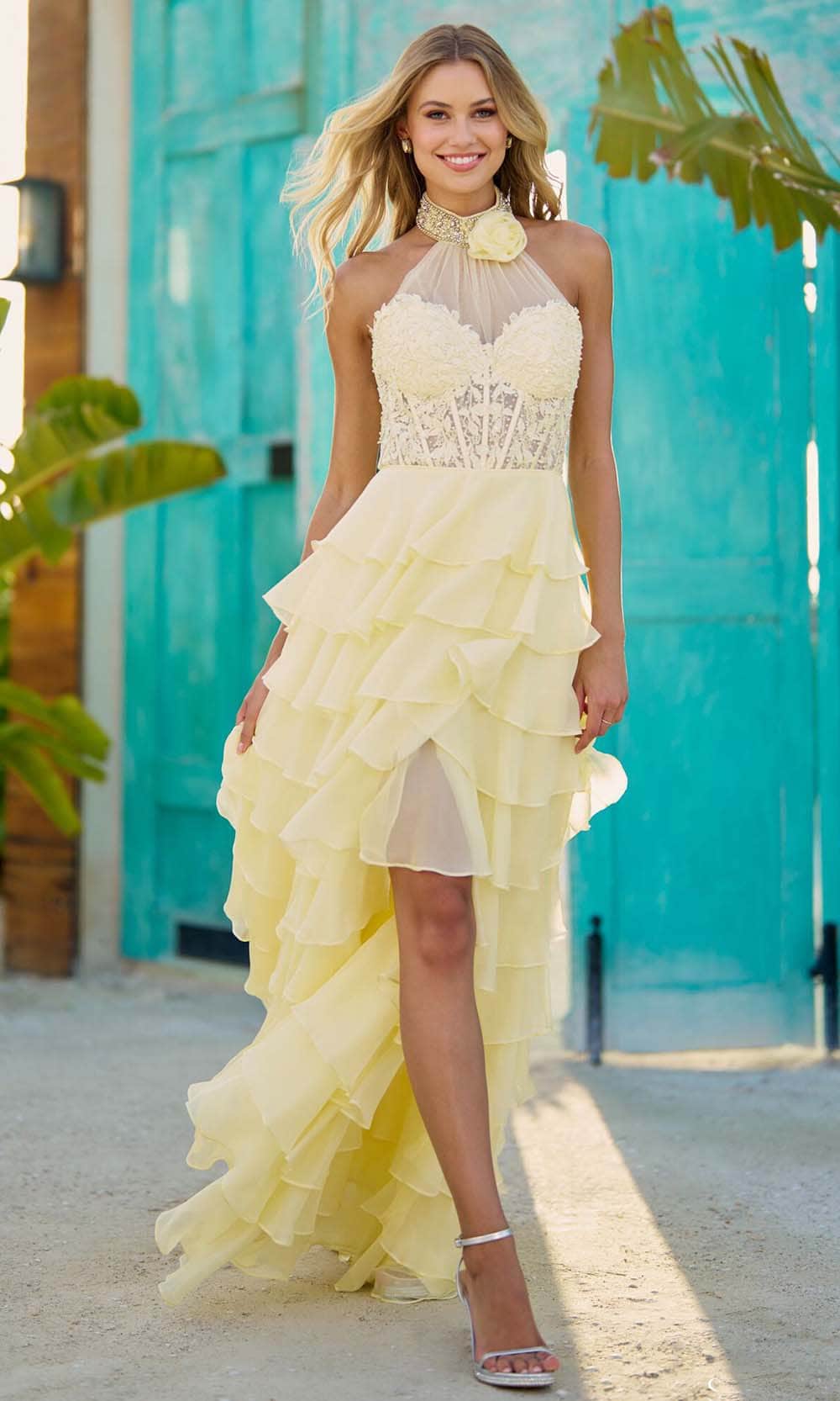 Sherri Hill - 52320 Halter Neck Beaded Long Dress main image 1