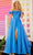 Sherri Hill 56194 - Glitter Slit Prom Dress Prom Dresses 000 / Peacock