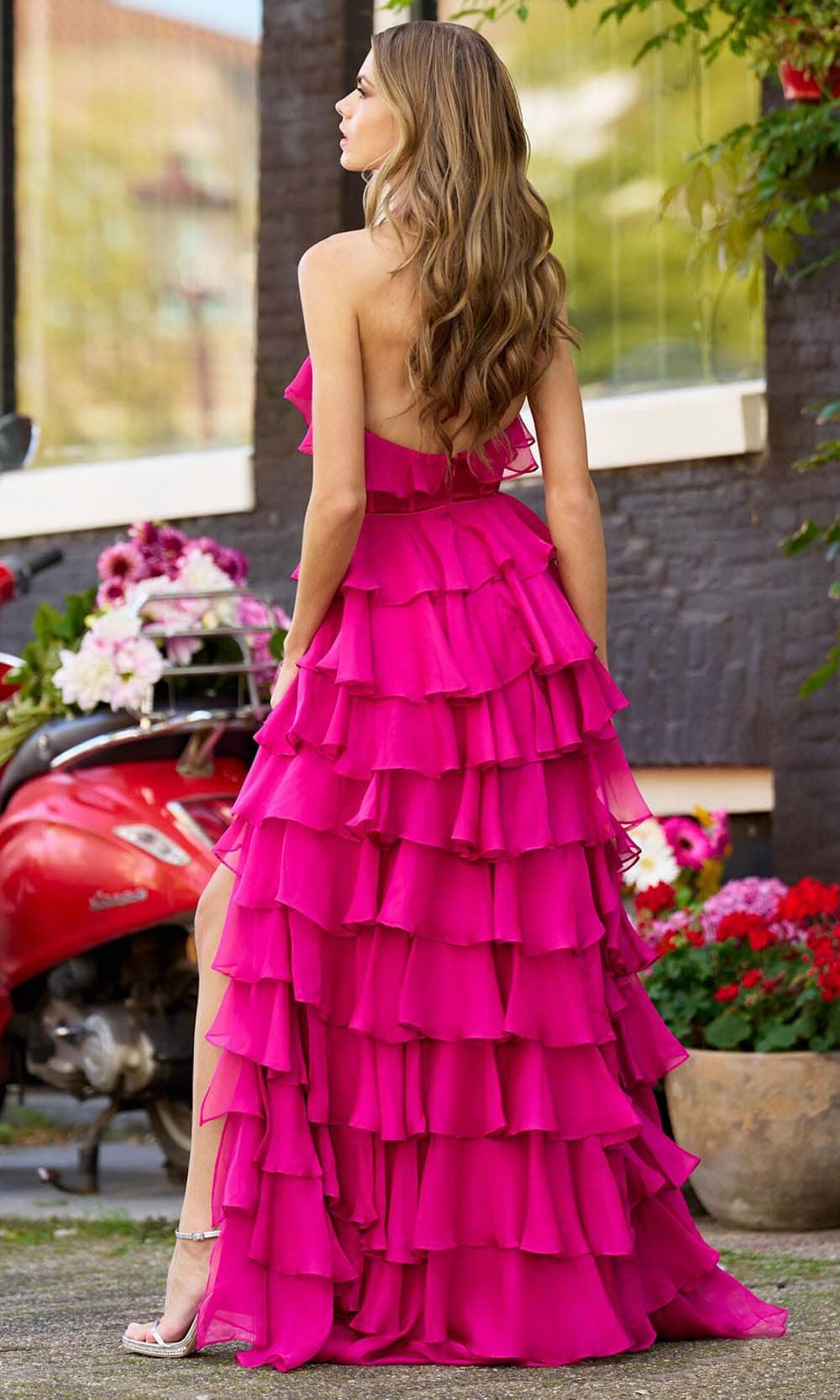 Sherri Hill 56229 - Ruffled Halter Gown Sherri Hill 56229 - Ruffled Halter Gown
