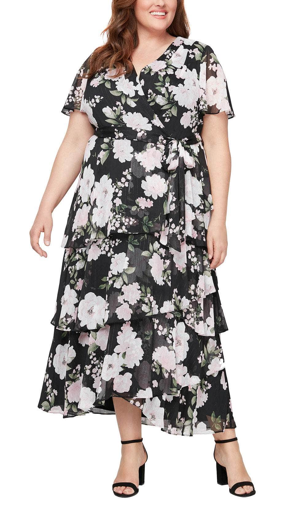 S.L. Fashions 9471929 - Wrap Chiffon Dress Couture Candy S.L. Fashions 9471929 - Wrap Chiffon Dress Couture Candy