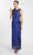 Soulmates D1312 - Sleeveless Lace Bateau Neck Long Dress Evening Dresses Navy / M