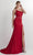 Studio 17 Prom 12887 - Asymmetric Neck Jersey Prom Gown Prom Dresses 0 / Red